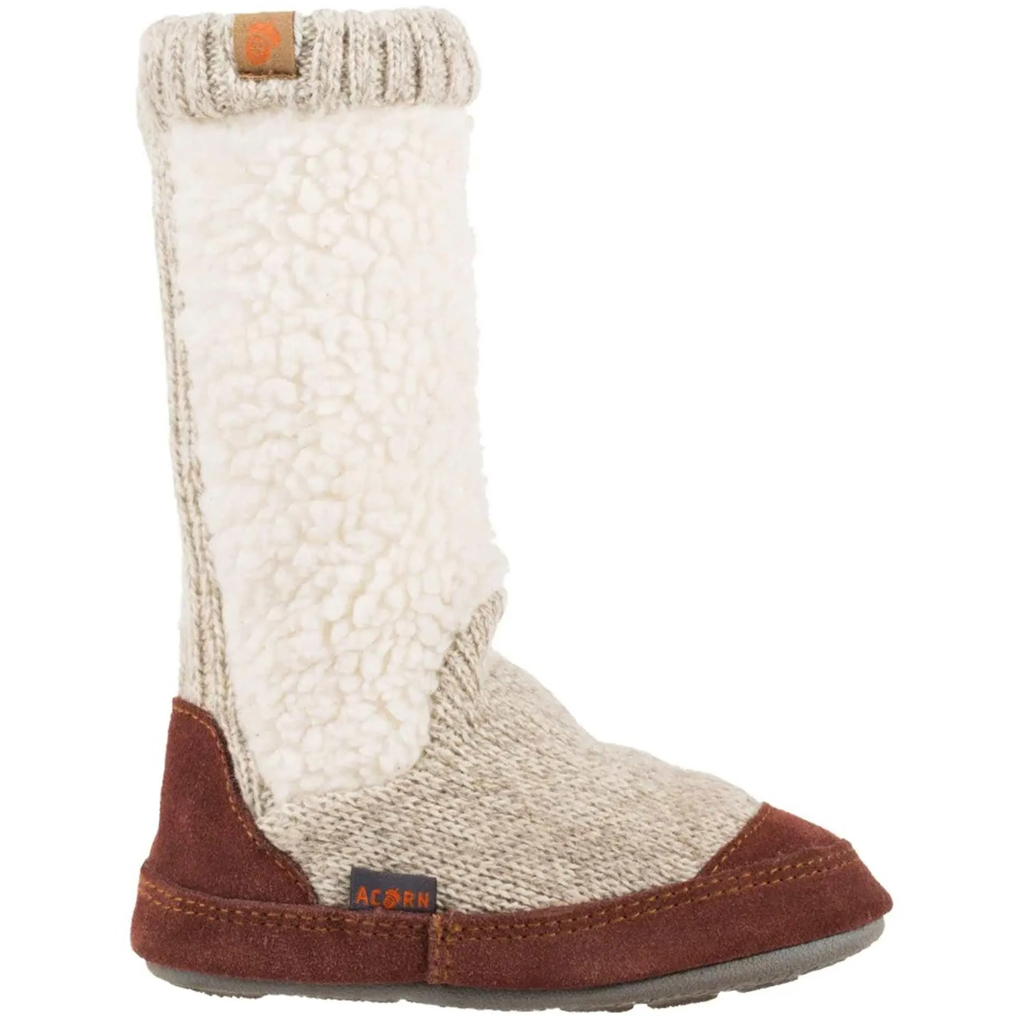 Acorn Kid's Slouch Boot Slippers - Comfort Buff Popcorn, K5/6 | A18703ACC5-6