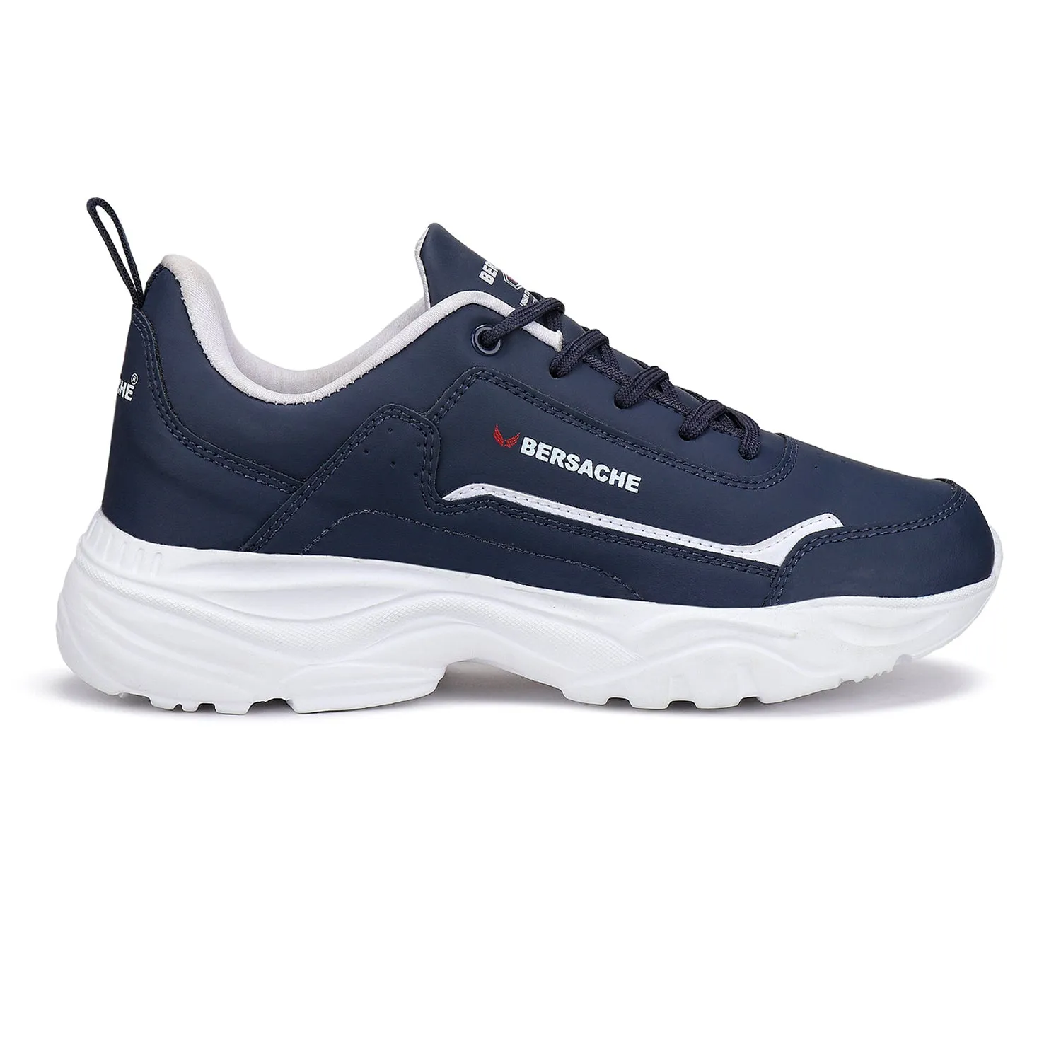 Bersache Lightweight Casual Sneaker Shoes For Men Blue-7055