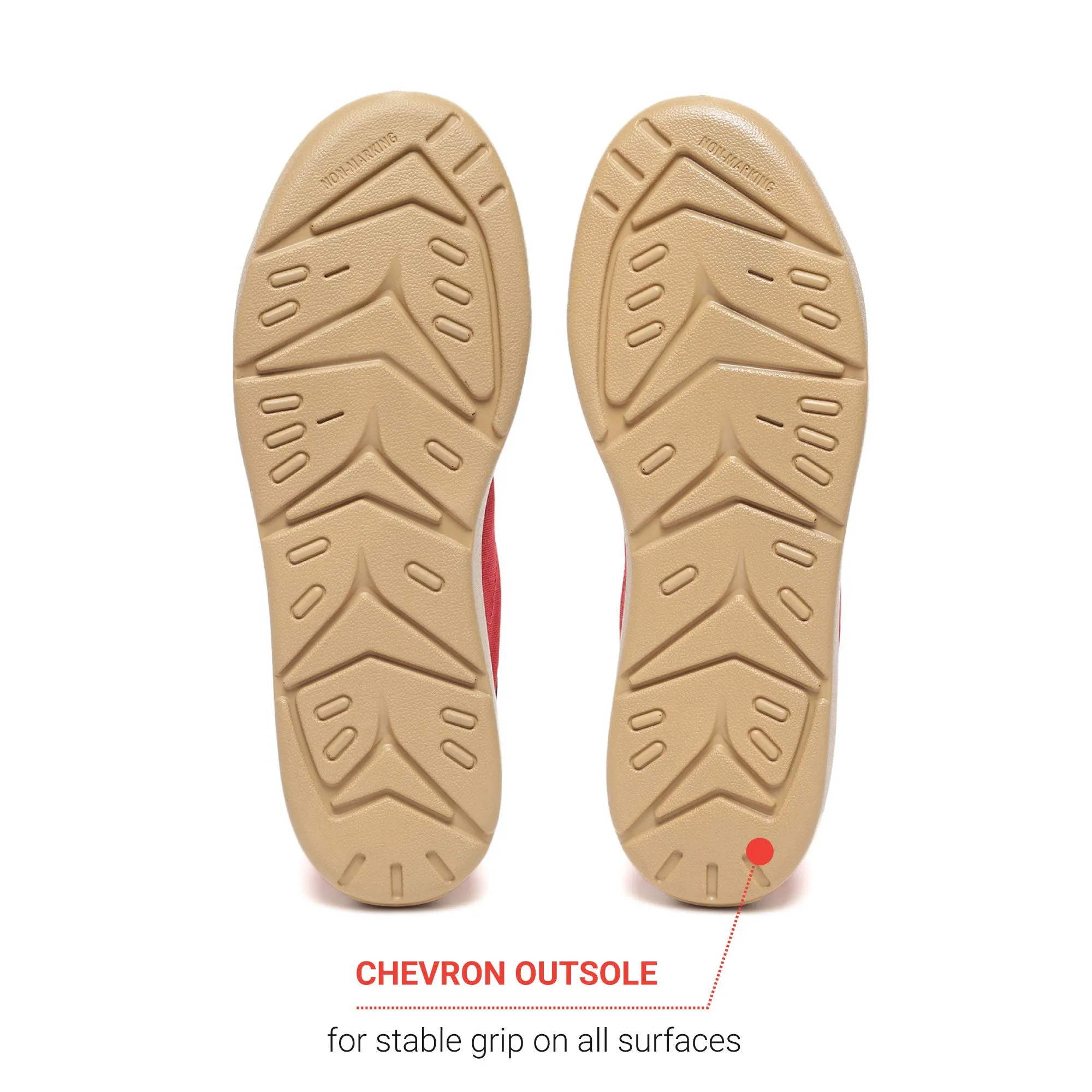 Classic Sneakers for Women - Red / Honey