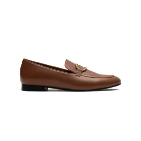 Cognac Tomboy Chic Loafers