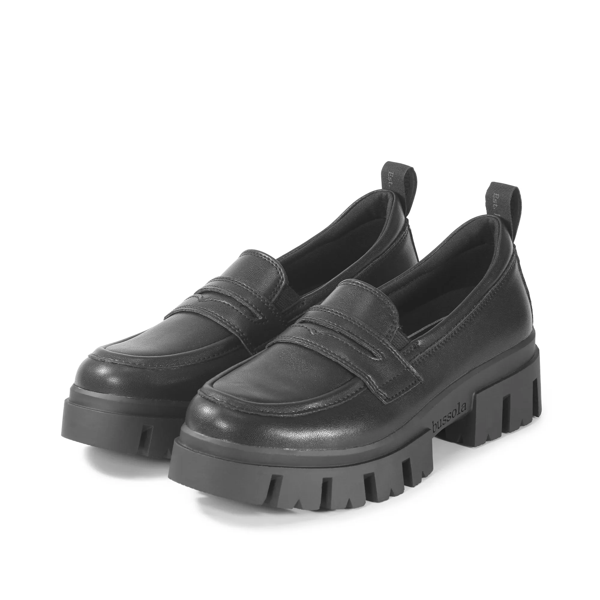 Corvara Track Sole Loafers (Nero)