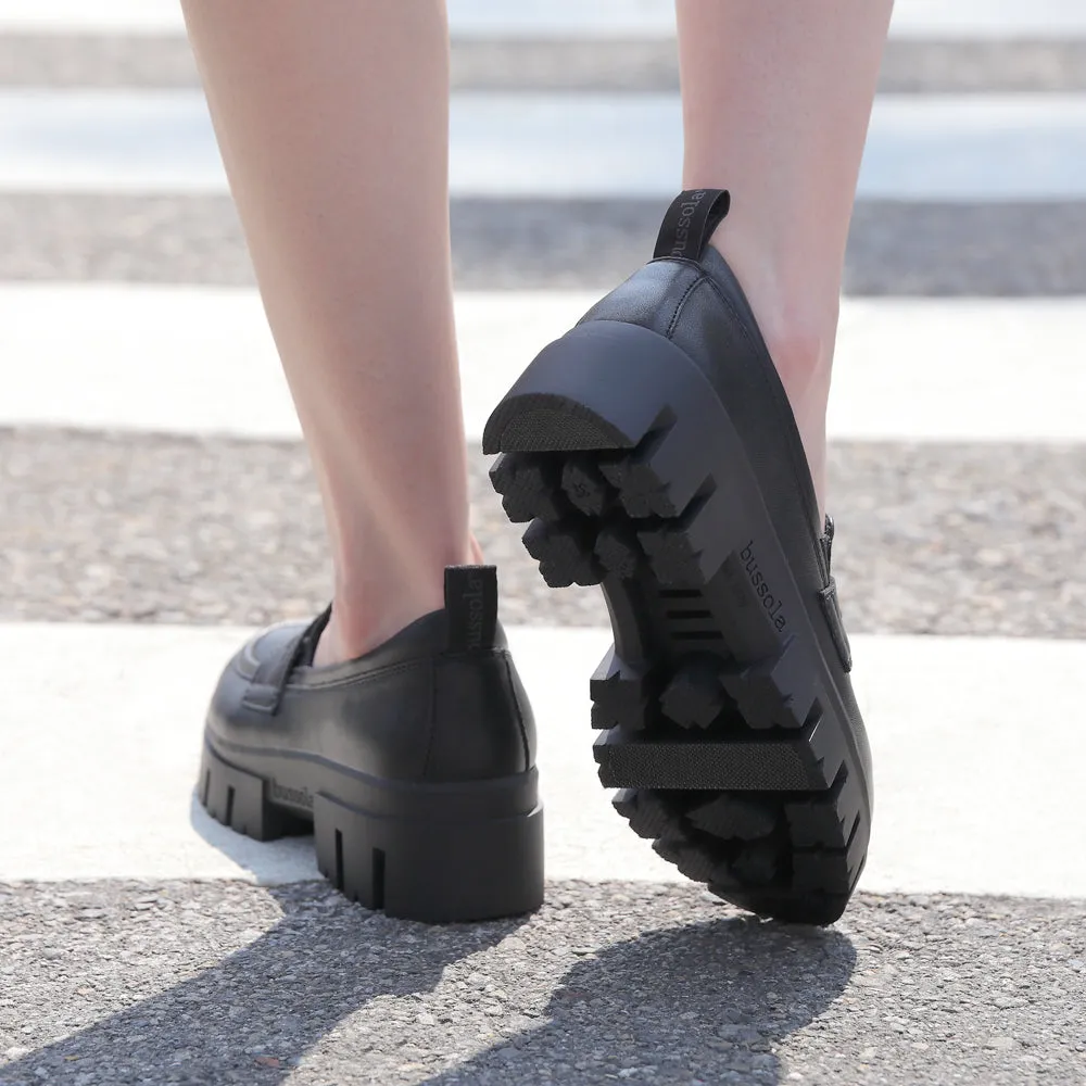 Corvara Track Sole Loafers (Nero)