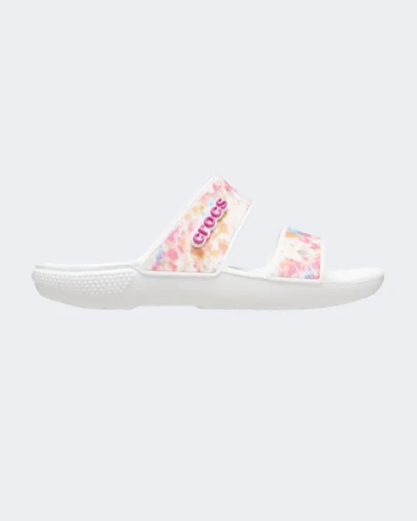 Crocs Classic Tie-Dye Unisex Lifestyle Slippers White/Multi