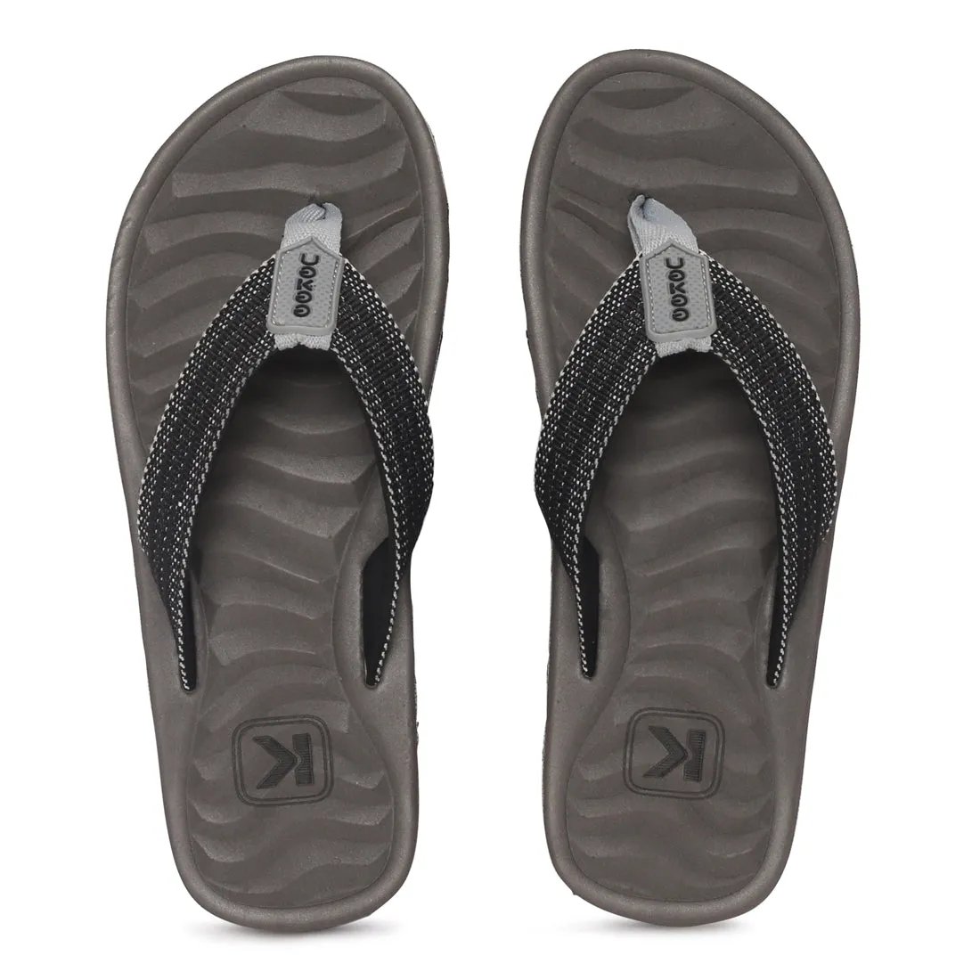 Eeken EFBGO2411S Grey Lightweight Washable Dailywear Durable Flip Flops For Men