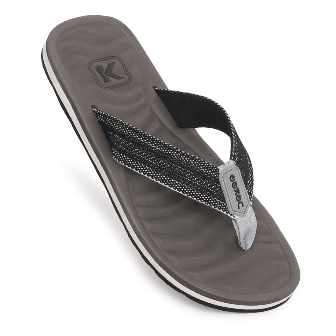 Eeken EFBGO2411S Grey Lightweight Washable Dailywear Durable Flip Flops For Men