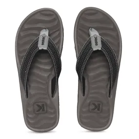 Eeken EFBGO2411S Grey Lightweight Washable Dailywear Durable Flip Flops For Men