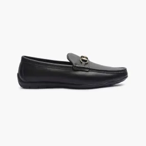 Leather Loafers with Buckle