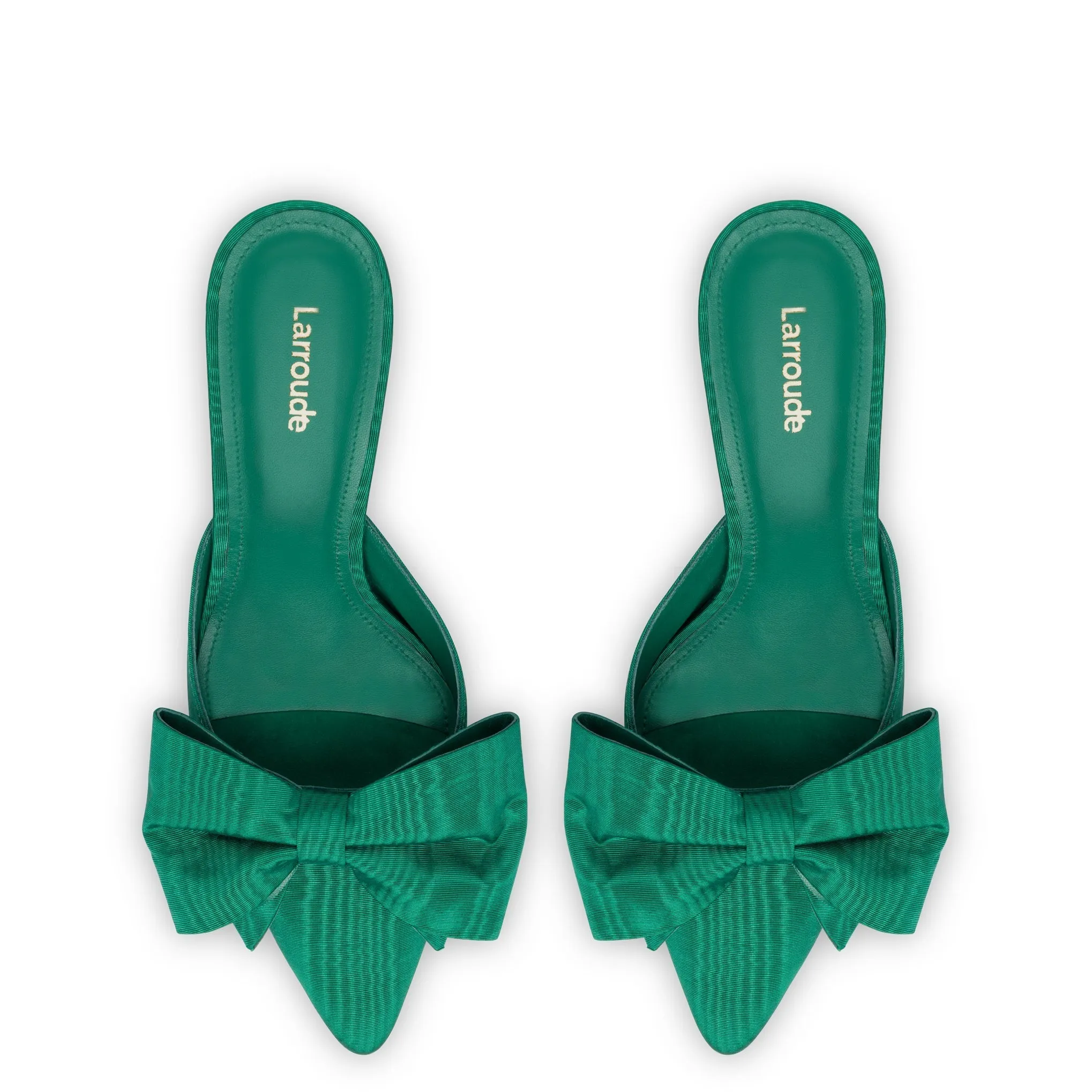 Mini Elle Pump In Emerald Fabric