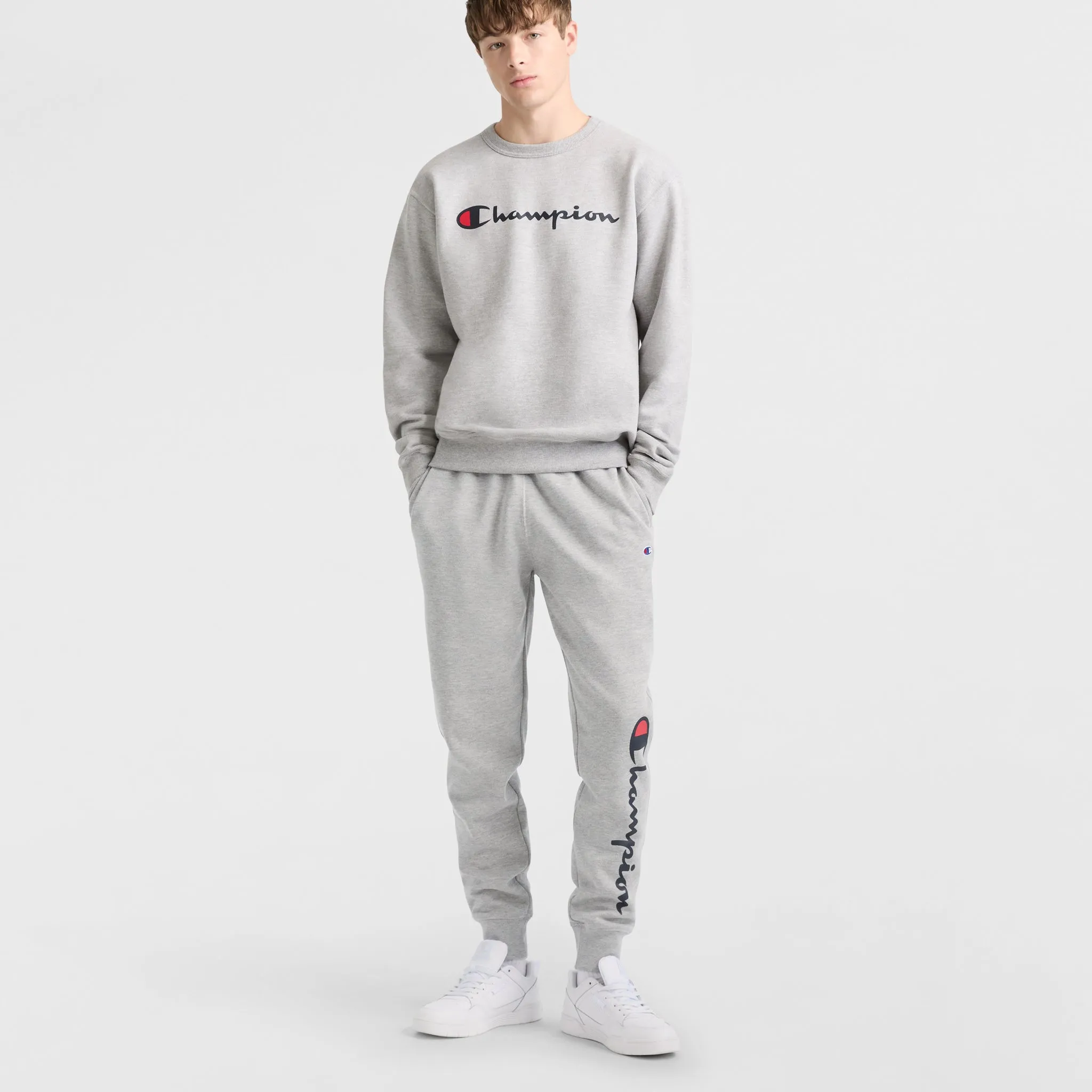 Powerblend Crewneck Sweatshirt, Classic Script Logo