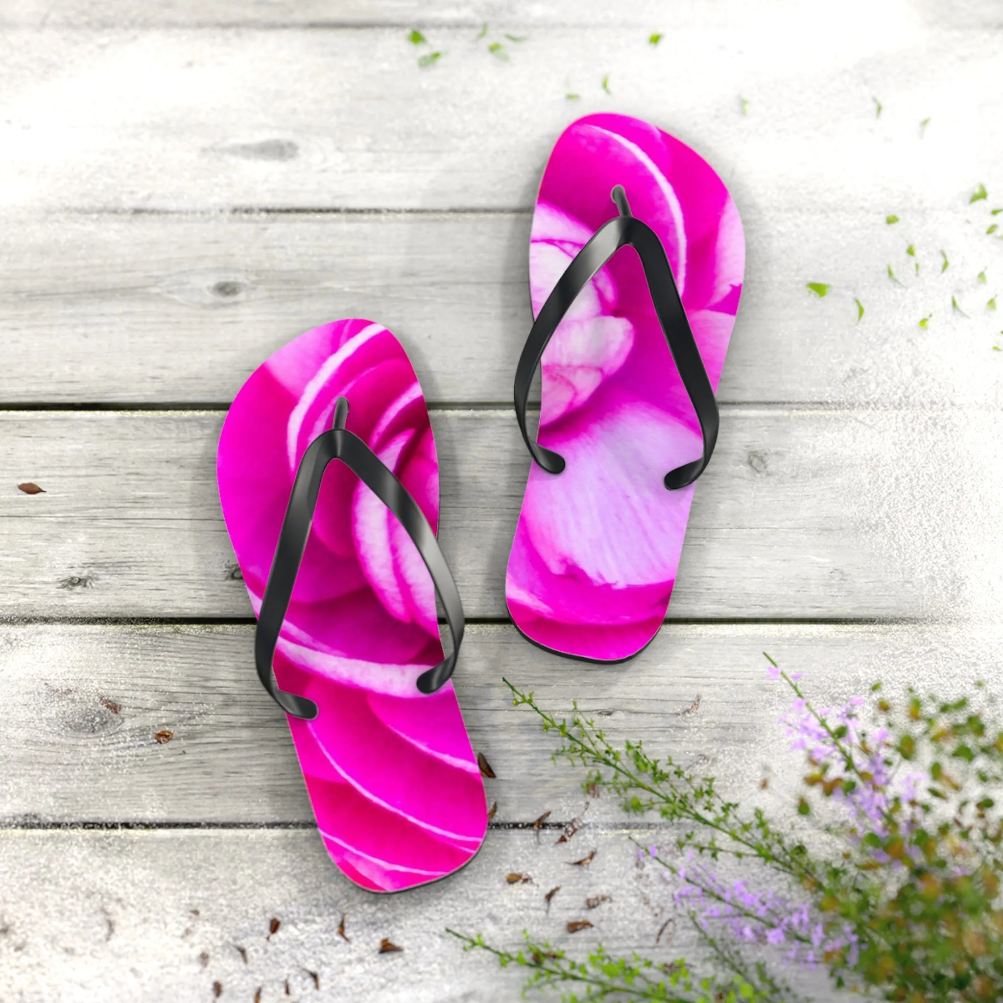 Rose Blush Flip Flops Custom Design Flip Flops All-day Comfort Flip Flops Unique Design Flip Flops for Summer