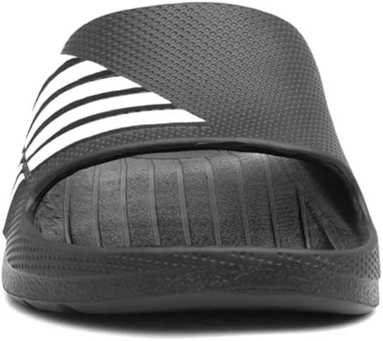 shoezone - Barrington Adults Black Stripe EVA Slider