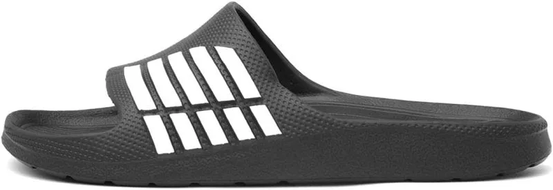 shoezone - Barrington Adults Black Stripe EVA Slider