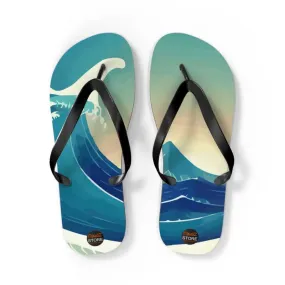 Sun Soaked Unisex Flip Flops for Summer Style