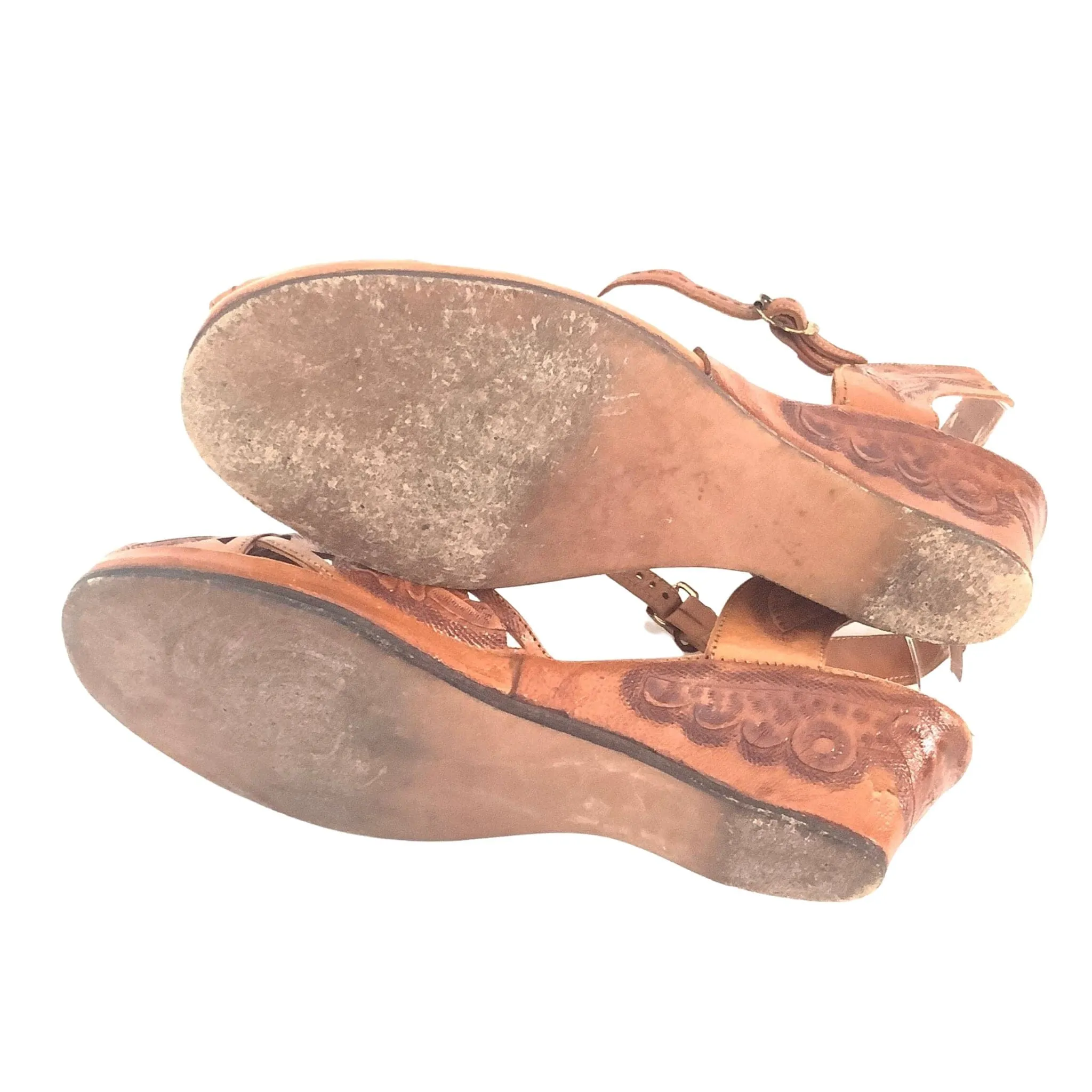 Tooled Leather Sandals