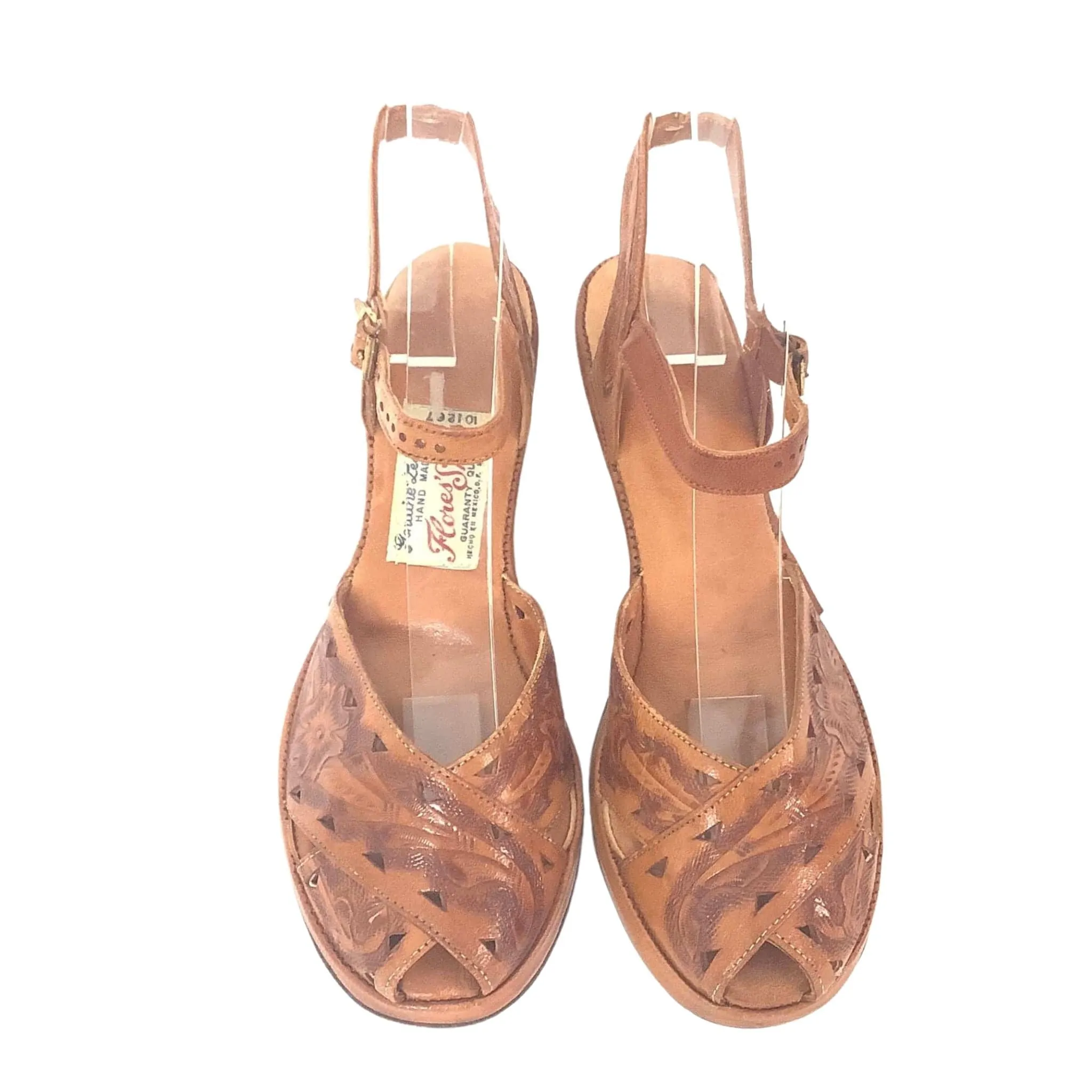 Tooled Leather Sandals