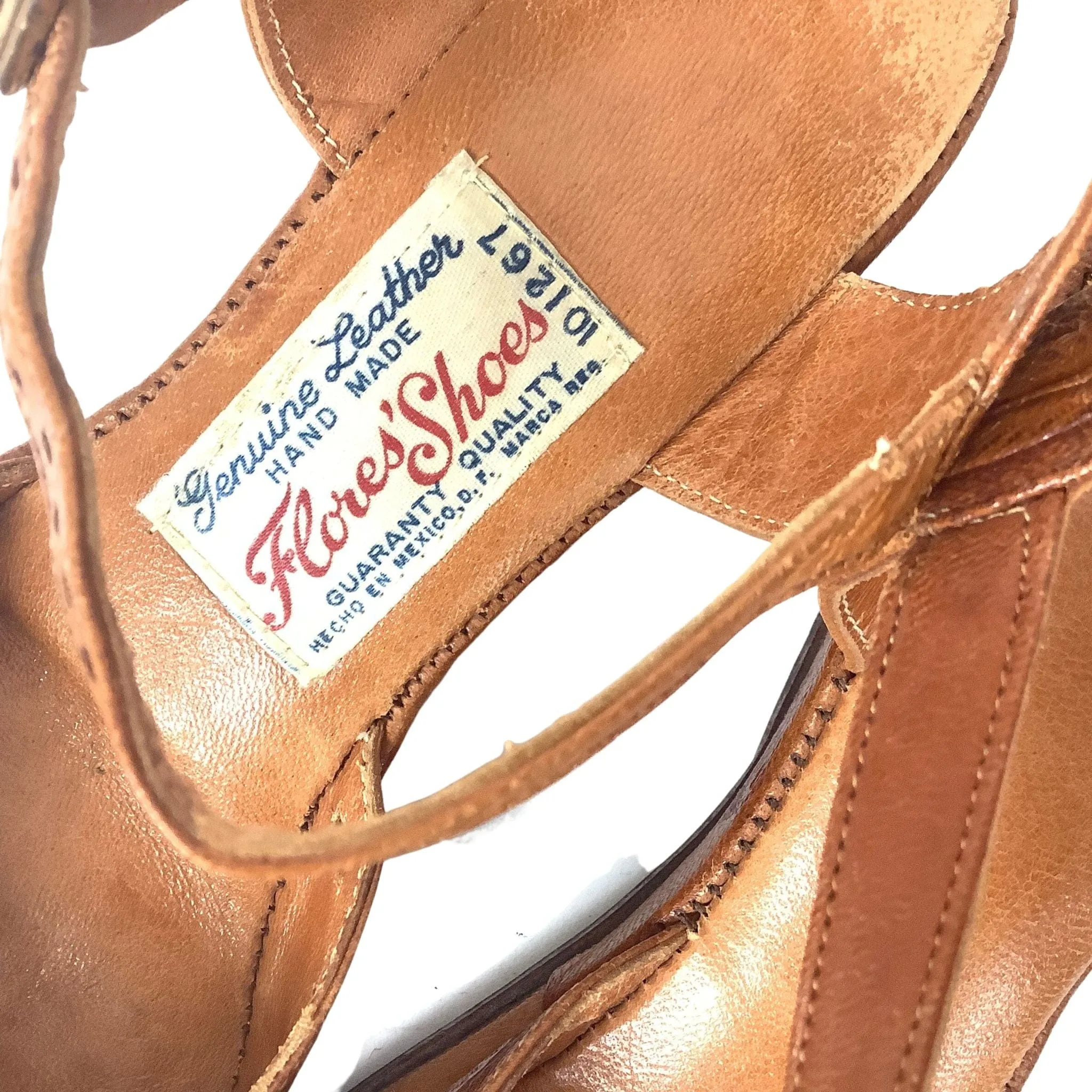 Tooled Leather Sandals