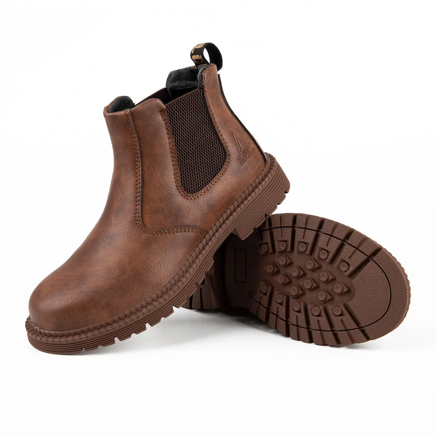 Waterproof woodland Chelsea fashionable rubber leather boots