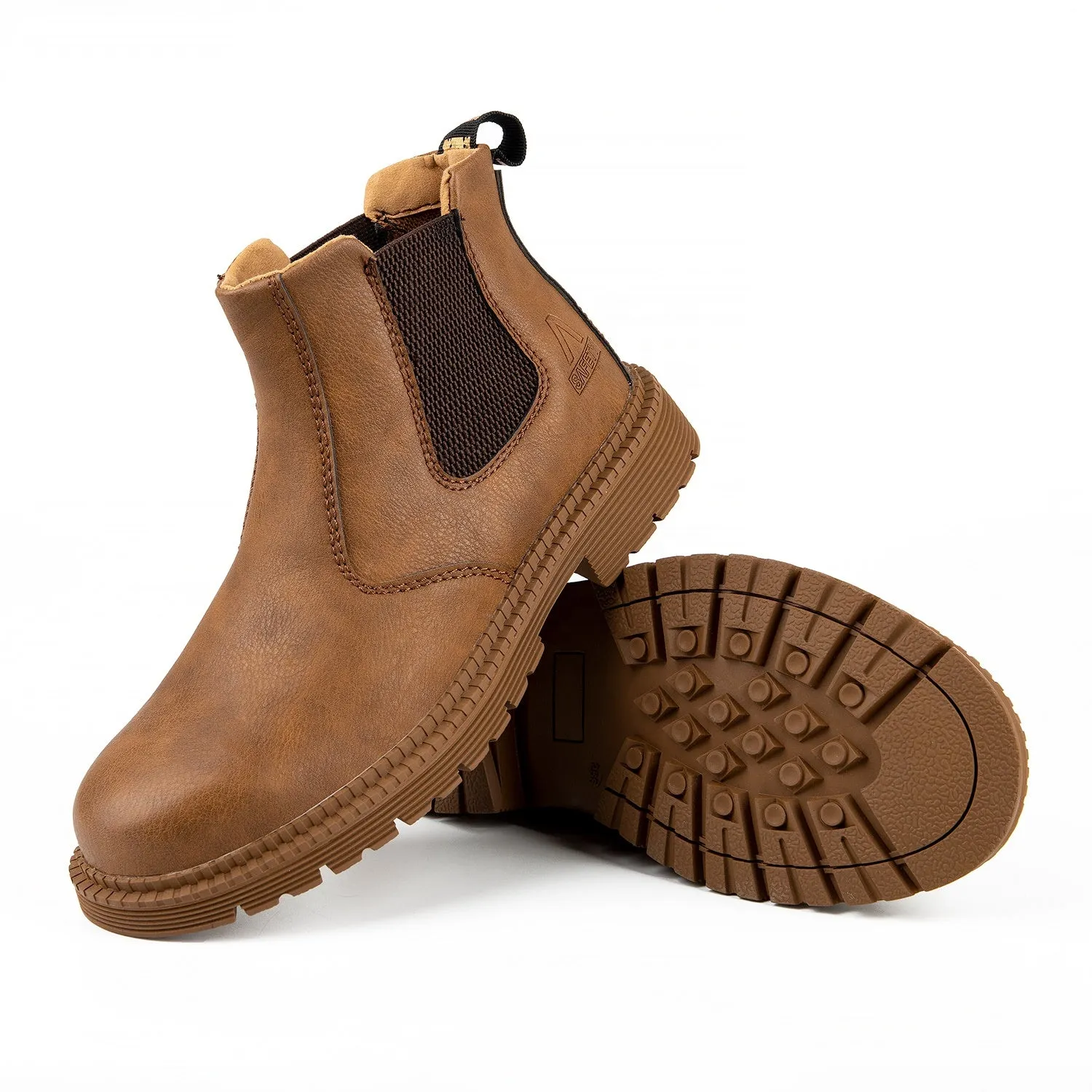 Waterproof woodland Chelsea fashionable rubber leather boots
