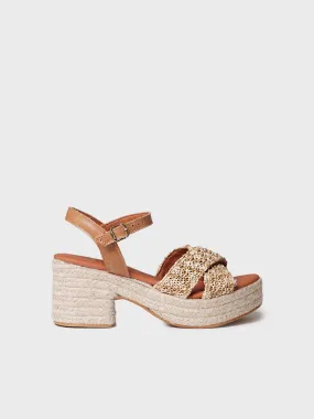 Women's wide open heel espadrilles - ATENES