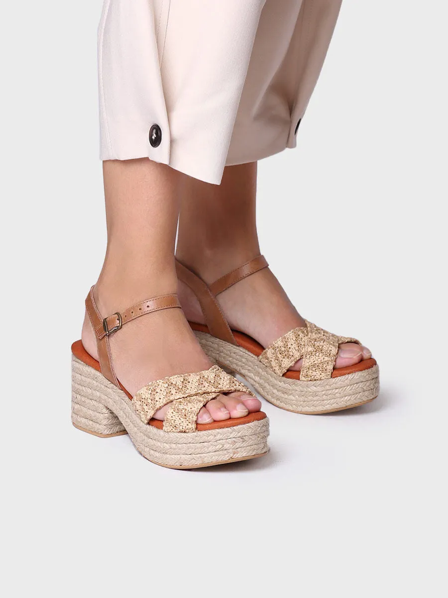 Women's wide open heel espadrilles - ATENES