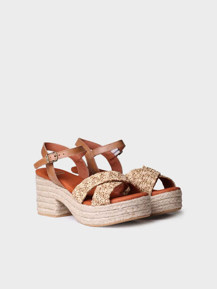 Women's wide open heel espadrilles - ATENES